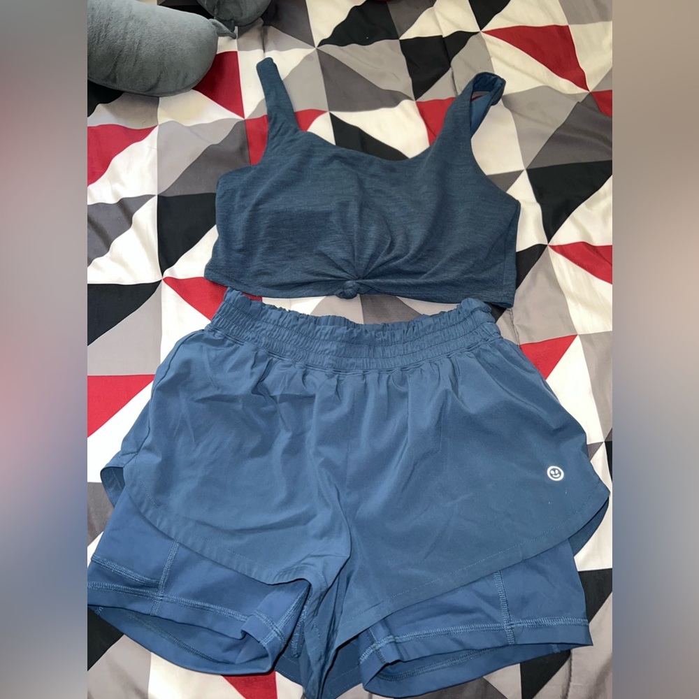 Blue workout set